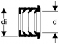 Preview: GEBERIT PE Steckdichtung/ Manschette D 50 x 32 mm