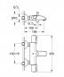 Preview: GROHE AP-Bade-Thermostat Grohtherm 1000 C, verchromt