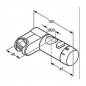 Preview: KLUDI Brausestangen Schieber, Handbrausehalter