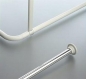 Preview: Dusch vorhangstange 19 mm Ø chrome oder weiß