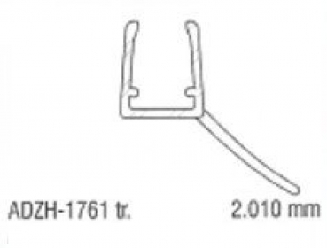 Duschkabinen Dichtleiste 1761 - 2000 mm