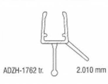 Duschkabinen Dichtleiste 1762 - 2000 mm