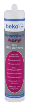 BEKO Premium Acryl weiß / 20% Dehnfähigkeit