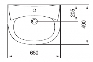 Waschtisch 650mm