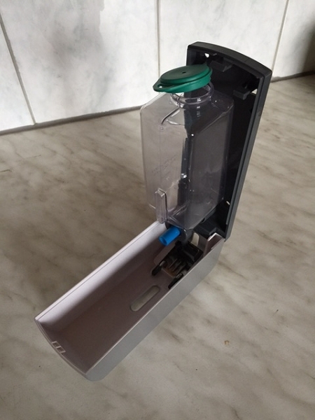 Seifenspender, Kunststoff, Chrome glänzend