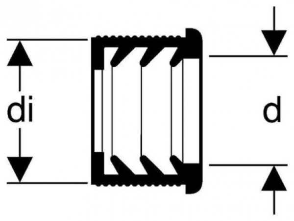 GEBERIT PE Steckdichtung/ Manschette D 50 x 32 mm