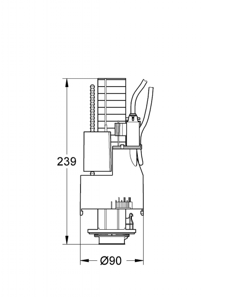 GROHE Ablaufventil Pneumatik