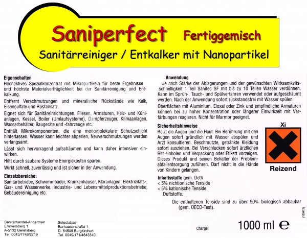 SANIPERFECT Fertiggemisch 1L