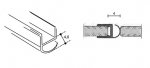 Duschkabinen Dichtleiste 1749 - 2000 mm für 8 mm Glas