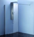 PERFECTA Flex Dusch-Seitenteil mit Wandanschlussprofil 1400 mm
