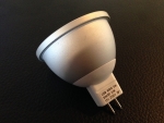 LED-Spot 5W = 50W, 2700K, MR16, 12V, Marke Sharp, COB, 60°, Dimmbar